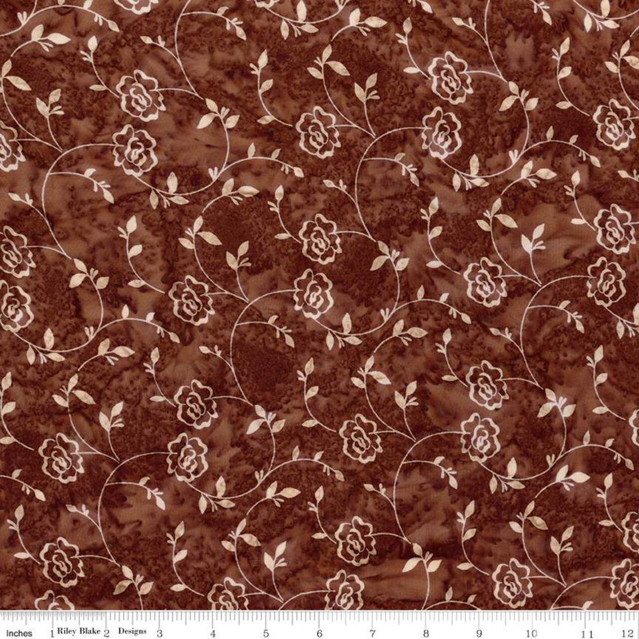 Fabric Riley Blake Gingerbread Floral Expressions Batiks Rosarium Sew Soft Rayon by the Quarter Yard BTR23305-137